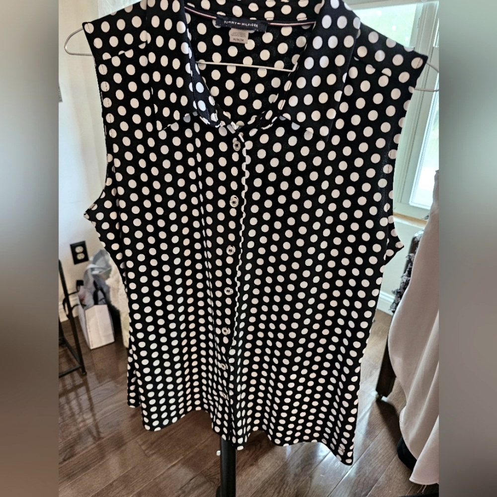 Tommy Collard Black/White Summer Top